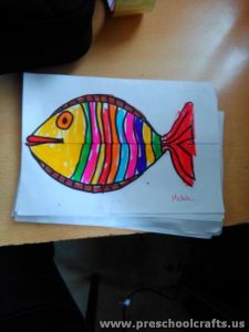 preschool fish coloring pages