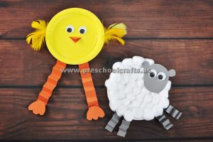 accordion chick and sheep craft ideas