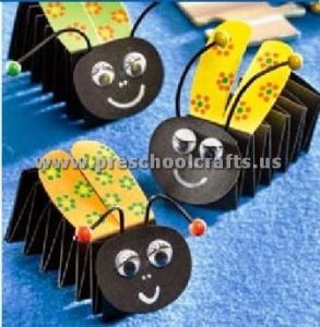 bee accordion animals craft ideas for kids