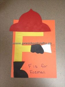 fireman letter f craft ideas for kids
