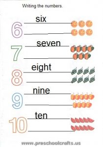 free printable numbers worksheets for preschool