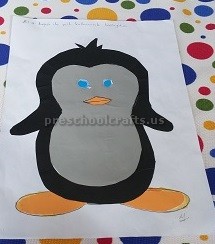 penguin craft idea for preschoolers