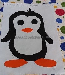 penguin theme craft for kindergarten