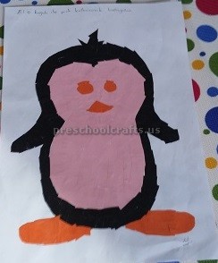 penguin theme craft idea for kids