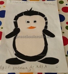 penguin theme craft idea for preschool