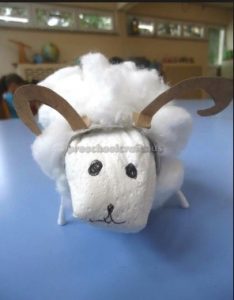 sheep craft idea for preschool