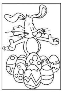 Cute Easter Coloring Pages for kindergarten
