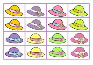 Happy Easter Hat Worksheet for Kindergarten