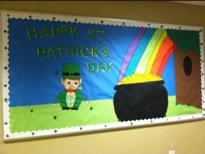 Saint Patrick's Day Rainbow Bulletin Board Ideas for primary school