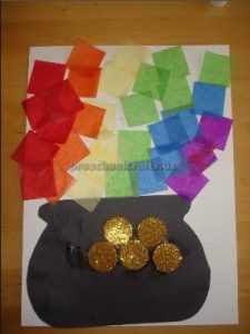 St. Patrick's Day Rainbow craft ideas for kindergarten