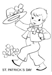 St. Patrick's Day coloring pages for kids free printable