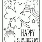 St. Patrick's Day rainbow coloring pages for preschool