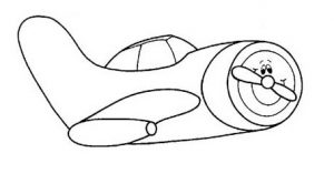 airplane coloring pages for preschool and kindergarten