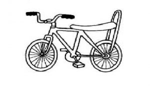 bicycle coloring pages free printable for preschool