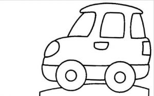 car coloring pages for kindergarten and preschool