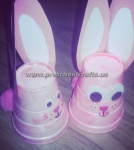 easter bunny crafts from paper cup