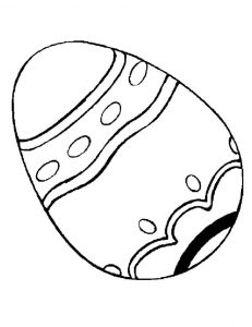 easter egg coloring pages for toddler