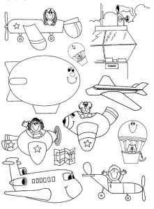 free printable Marine vehicles coloring pages for toddler, preschool and kindergarten