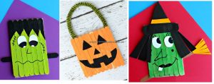 halloween popsicle stick crafts for kids