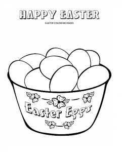 happy easter coloring pages for kindergarten