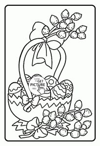 happy easter egg coloring page