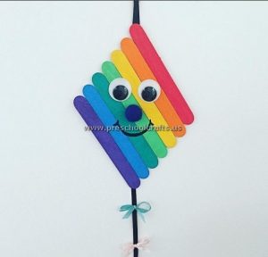 kite craft idea from popsicle sticks