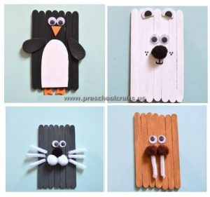 penquin popsicle stick craft idea