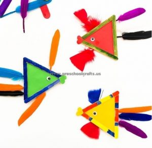 popsicle stick fish craft idea for kids