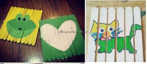 popsicle stick puzzle crafts for kids