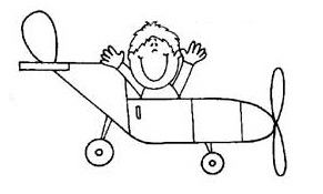 printable airplane vehicles coloring pages for toddler, preschool and kindergarten