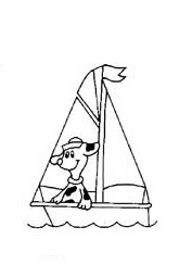 sailboat coloring pages for preschool and kindergarten - printable