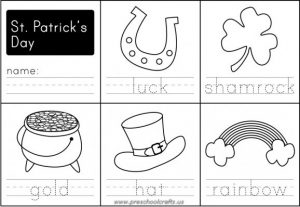 st patrick day words worksheets