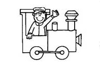 train coloring pages for preschool