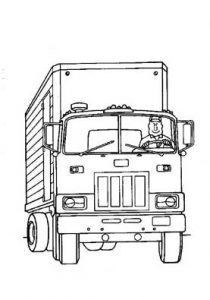 truck coloring pages for preschool