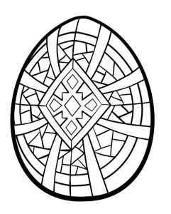 Coloring pages related to egg happy easter for Kindergartners