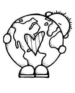 Earth Day Coloring Pages for Kindergarten