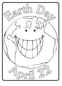 Free Printable Earth Day Coloring Page for Kindergarten 22 April