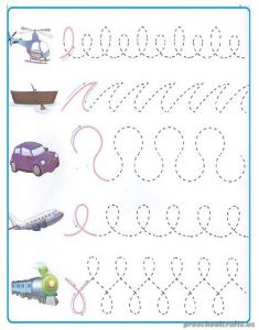 Free Printable Tracing Worksheet for Kindergarten