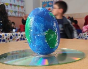 Happy Earth Day Cd Craft Idea for Preschool