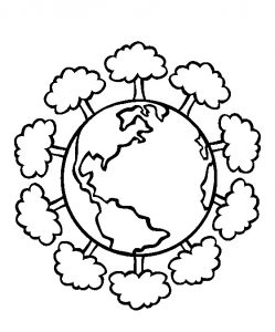Happy Earth Day Coloring Pages for Kids