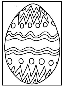 Happy Easter Egg Coloring Pages for Firstgrade