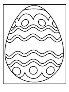 Happy Easter Egg Coloring Pages for Kids