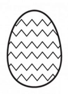 Happy Easter Egg Coloring Pages for Preschool