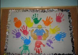 Happy mother's day hand print crafts ideas