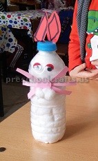 Plastic Bottle Easter Bunny Craft Preschool