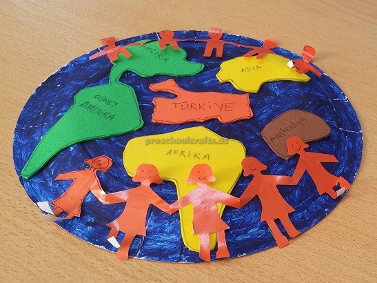 Preschool Happy Earth Day Craft Idea