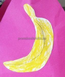 Preschool Spring Fruits Crafts - Banana Crafts for Kids