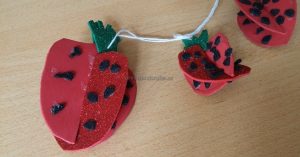 Preschool Spring Fruits Crafts - Strawberry Craft for Torddler