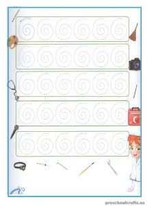 Printable Tracing Line Worksheets for Kindergarten