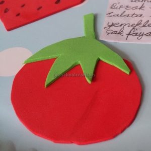 Spring Fruits Craft Ideas for Preschool - Tomato Craft for Kid